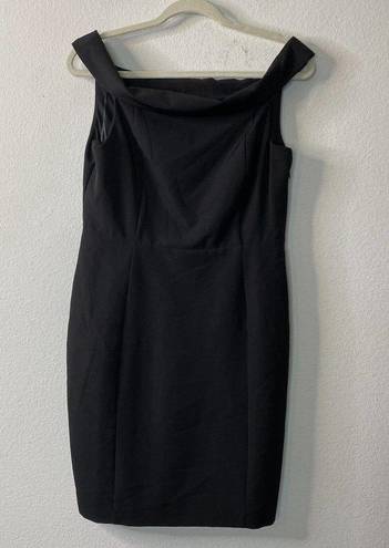 Sam Edelman  Mini Dress Women's Size 6 Black Off The Shoulder Lined Sleeveless