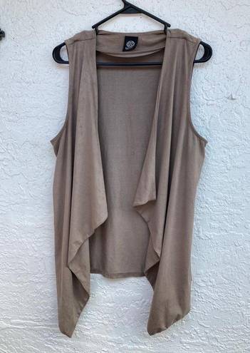 Bobeau size L brown suede Vest