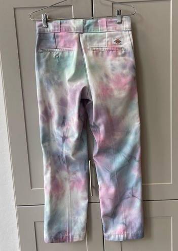 Dickies  Womens Tie Dye Custom Pants Size 28x27 Streetwear Reworked Festival Y2K