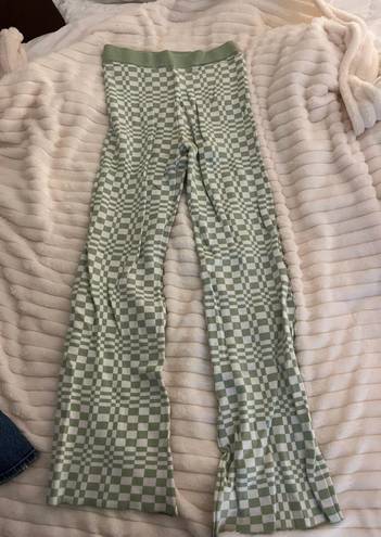 Green Checkered Pants Size M