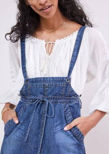 Pilcro denim overall skirt by Anthropologie