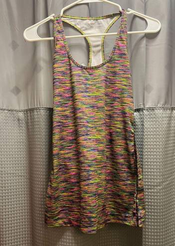 Xersion  Womens Tank Top Shirt colorful 
Size XS Fitted Racer Back Tank