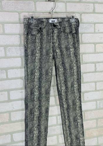 Paige  Verdugo Ultra Skinny Jeans in Python Print Size 26