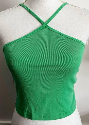 Wilfred Free  • Kelly Green Appeal Halter Crop Tank Top