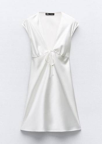 ZARA mini dress satin effect lingerie style slip party wedding coctail