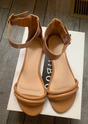 Bamboo Tan Flat Sandals