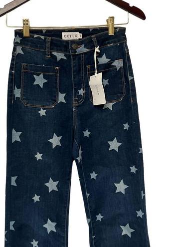 Cello NWT  Stars High Waisted Flare Jeans