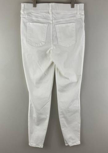 Spanx White High Waisted Shaping Stretch Denim Ankle Skinny Jeans NEW