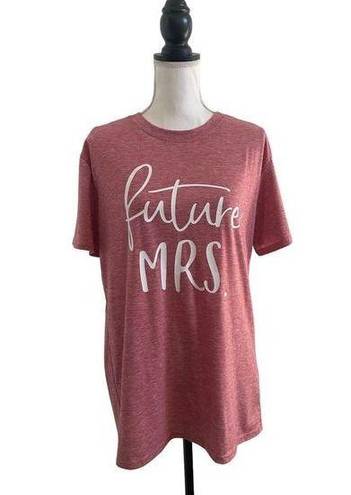 ma*rs Future . Bride To Be Ladies Tee Shirt Pink & White Size Large