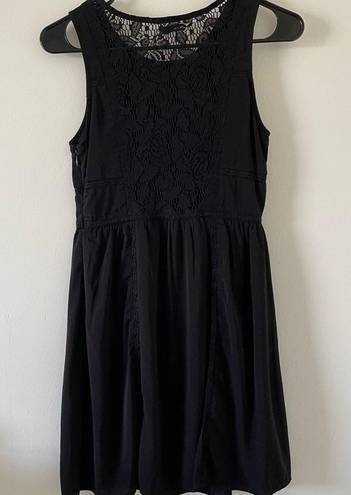 American Eagle Black Lace Mini Dress