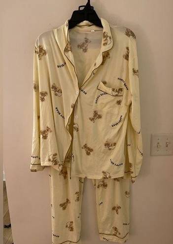 cute bear pajama set size XL