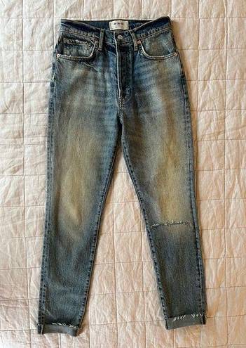 We The Free NWOT  Stella High Rise Skinny Jean Rip & Repair Raw Hem Cuff- 28