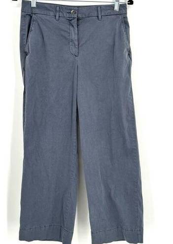 Elizabeth and James  Straight Leg Pants Blue cropped ankle size 4 career office