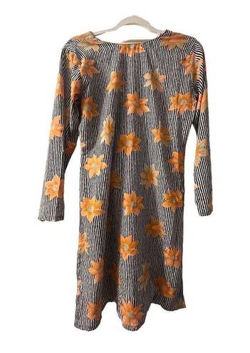 Modcloth Orange Flower Power Cover Up Dress