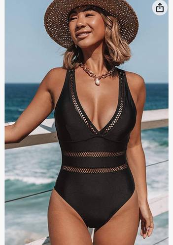 Beachsissi Women One Piece Swimsuit Sexy Deep V Neck Cross Back Bathing Suit