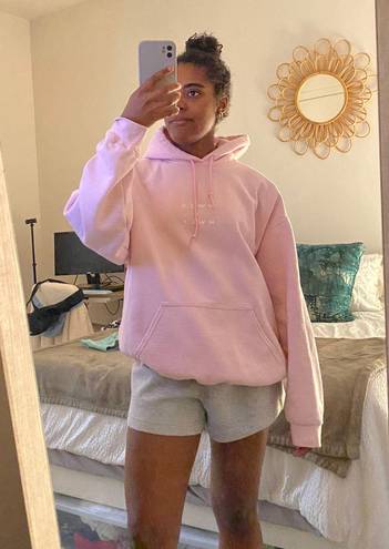 HWLF Pink Oversized Hoodie Size L