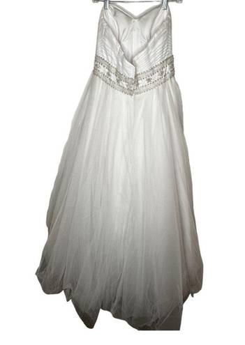Oleg Cassini  White Strapless Wedding Gown