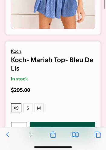 Koch - Mariah Top- Bleu De Lis