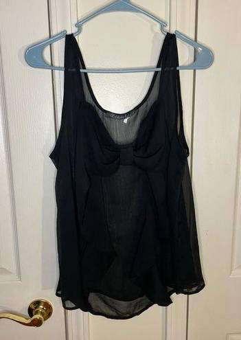 Flawless Sheer tank top with bow on front