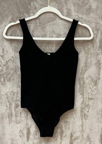 Aura Black Rib Tank Bodysuit