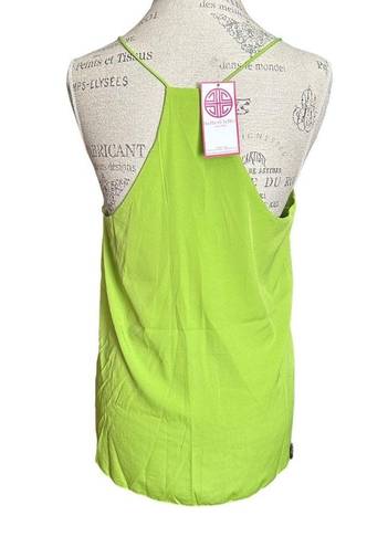 Buckhead Betties Bright Green Tank Top  NWT Size Large Made In India