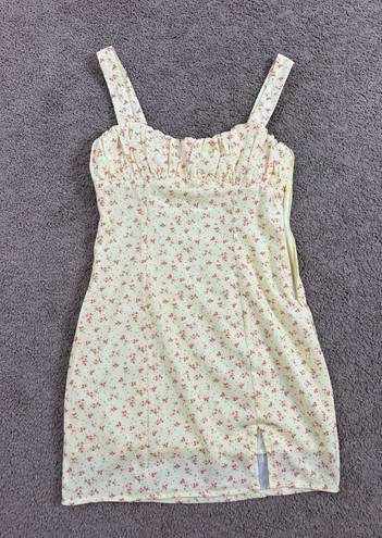 Princess Polly Mini Dress Yellow Size 2