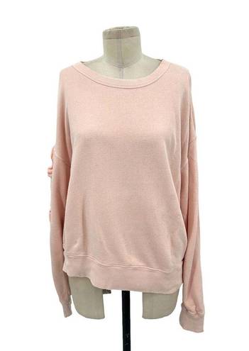 n:philanthropy  Lulu Ruffled Sweatshirt in Blossom Pink Size Large