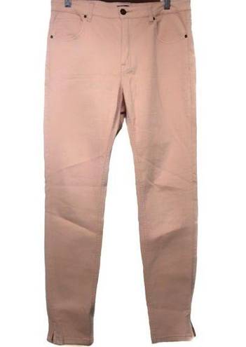 Harper  Mid Rise Zipper Ankle blush pink jeans 30