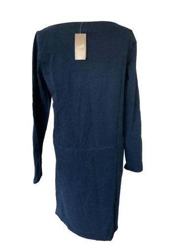 J.Jill  LADIES TALL LONG SLEEVE SOLID BLUE DENIM KNEE LENGTH DRESS NWT SMALL