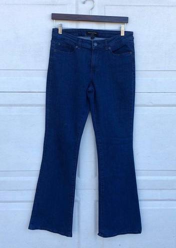 Banana Republic  Womens Jeans Blue Denim Wide Leg Stretch Size 8