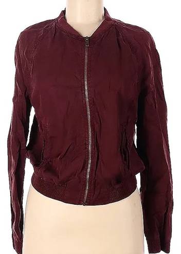 American Eagle Maroon Bomber Jacket