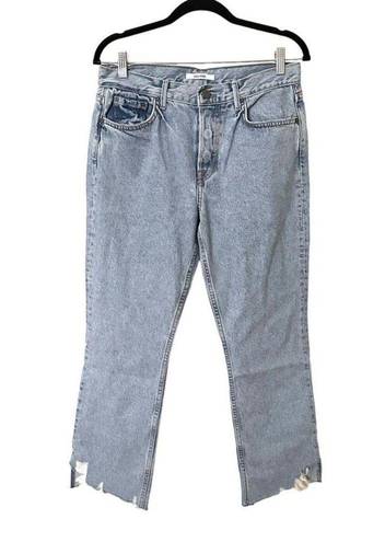 GRLFRND  Tatum Distressed Cropped Denim NWOT Sz 28