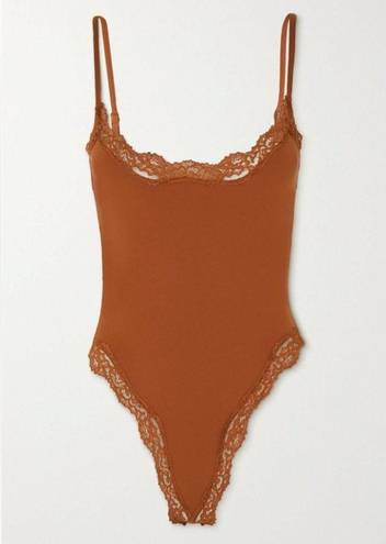 SKIMS NWT  Fits Everybody Lace Cami Bodysuit Bronze Size XS