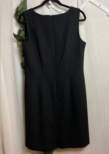 Karen Scott  Sleeveless knee-length dress black size 10 business office*