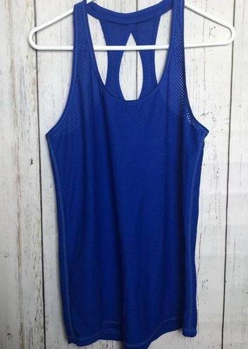 Xersion  Womens Blue Racerback Tank Sz M