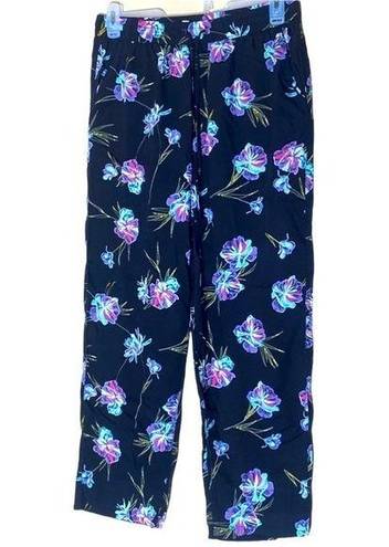 Vans  Off the Wall Floral Print‎ Drawstring cropped Pants size Large