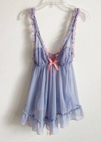 Victoria's Secret  Size M Purple Pink Slip Dress Baby Doll Sleep Lingerie