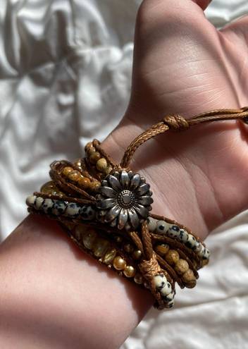 Western Wrap Bracelet Brown