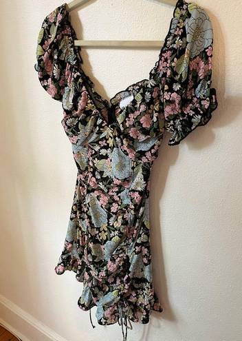 Sky to Moon  Floral Mini Dress Size Small