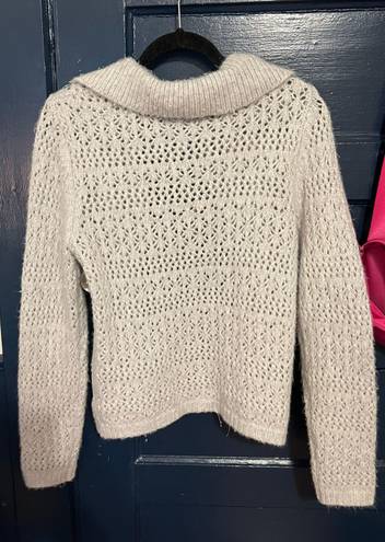 Joie Crochet Gray Cardigan