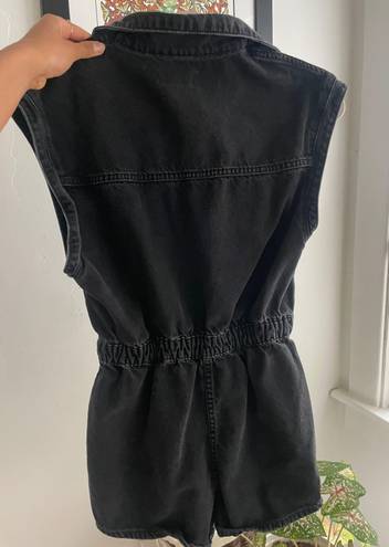 ZARA Denim Romper