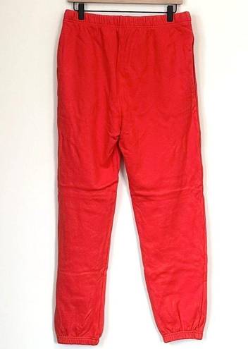 Mate the Label NWT  Organic Red Fleece Relaxed Pocket Sweatpants - L