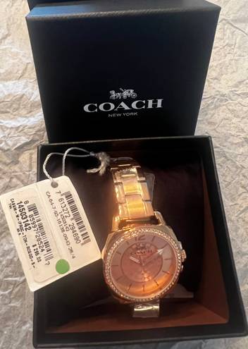 Coach watch rose gold