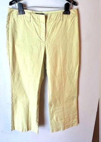 The Limited  Stretch Women’s Yellow Green Cropped Pants Size 8