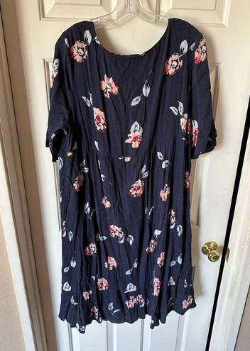 Isabel Maternity  XL Navy with Floral Pattern