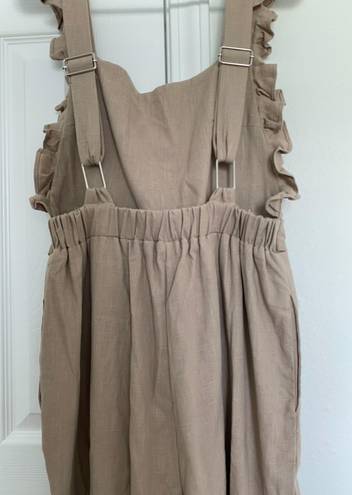 Mable Tan Ruffle Jumper Size M