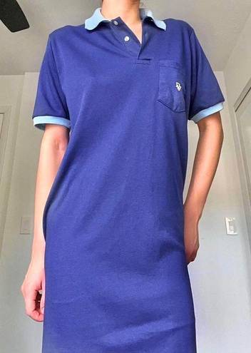 Dior 🤍VINTAGE RARE CHRISTAIN  BLUE & LIGHT BLUE POLO TSHIRT DRESS WITH POCKET & BOWS🤍