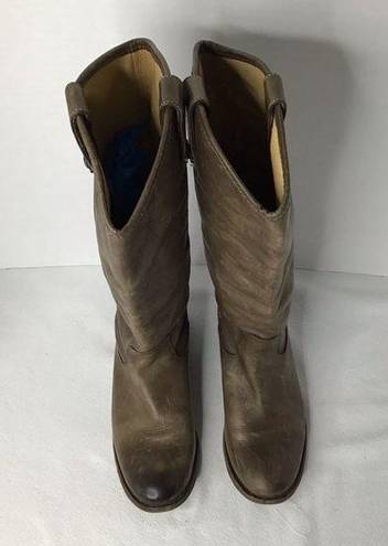 Frye  Melissa Button Brown Size 7 B Knee High Tall Riding Boots Women’s