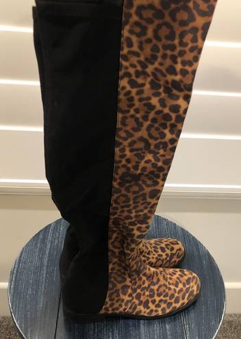 Unisa Leopard Print Boots