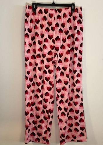 Kate Spade  Pink Heart Long Sleeved Pajamas Set Size XL